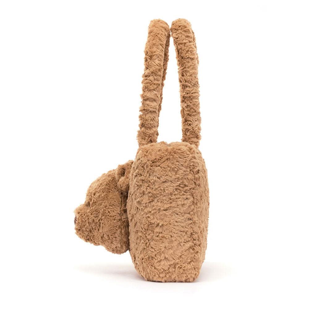 Brown Bear Plush Tote Bag