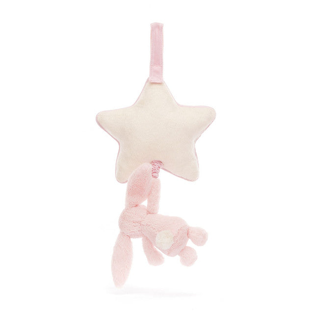 Baby Pink Bashful Bunny Musical Pull
