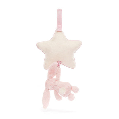 Baby Pink Bashful Bunny Musical Pull