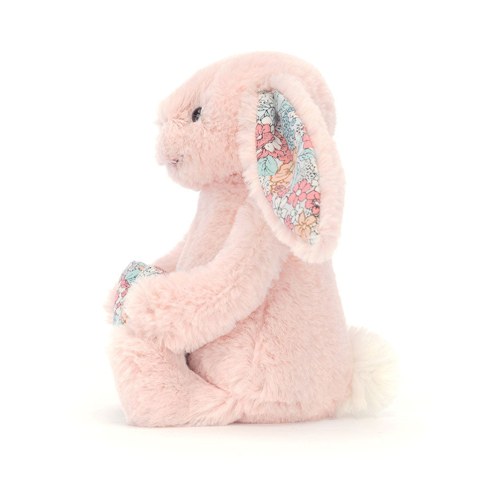 Pink Floral Heart Bunny Plush Toy