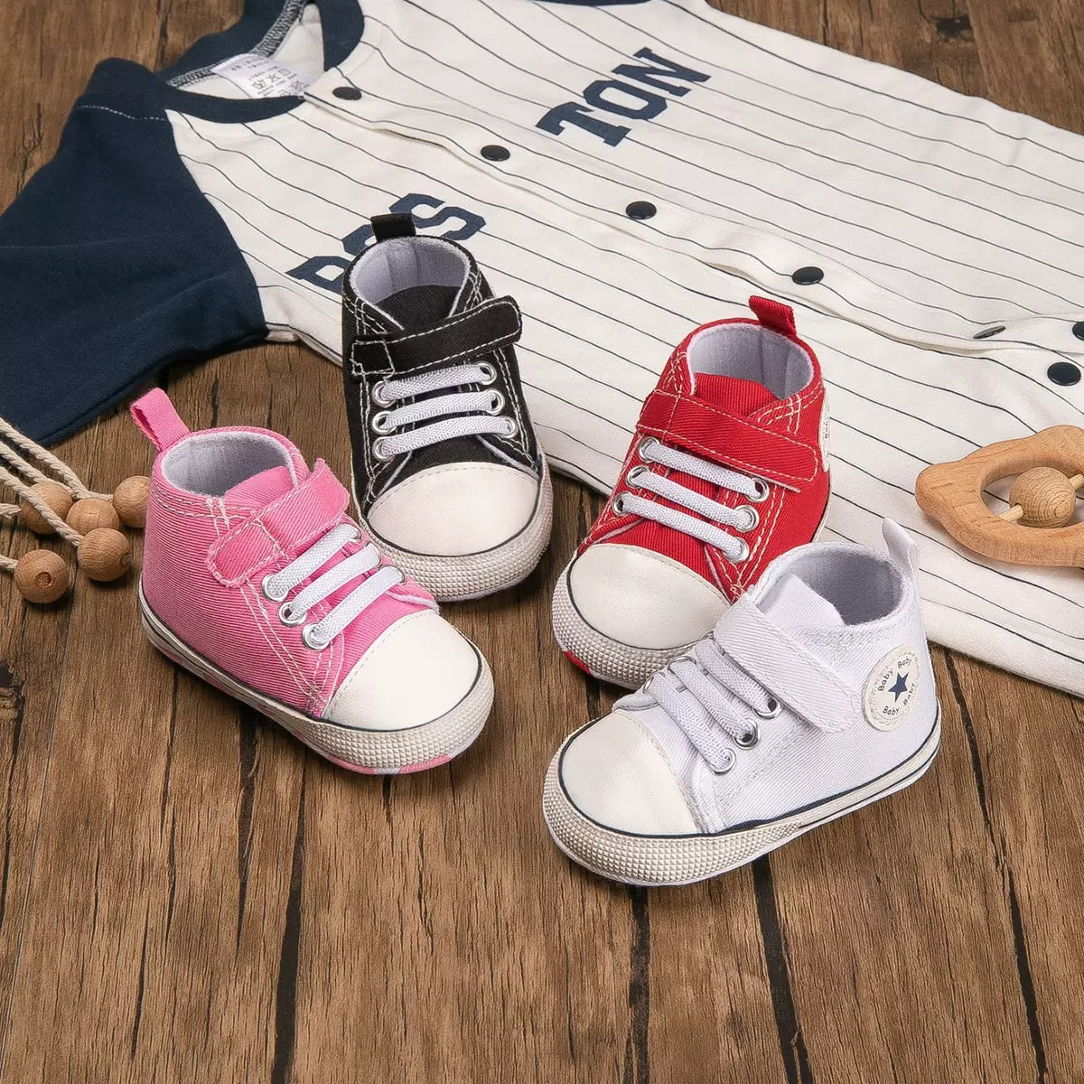 Classic High-Top Baby Sneakers