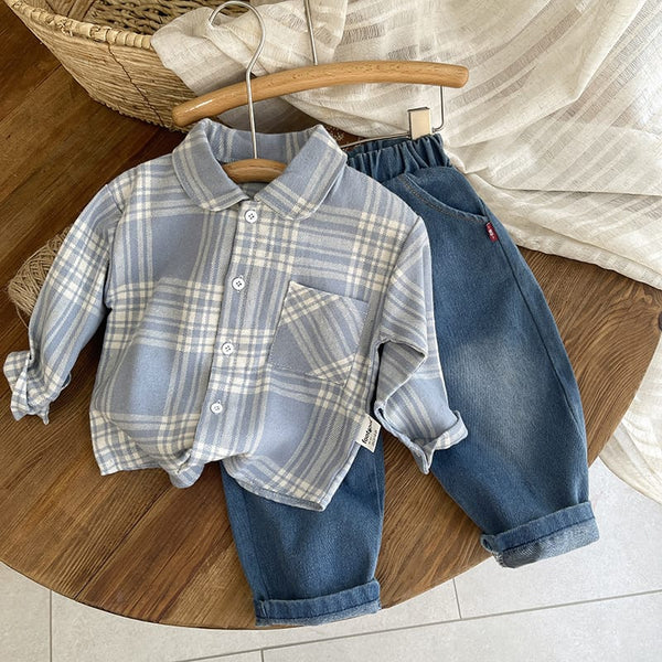 Harbor Plaid Outfit Set