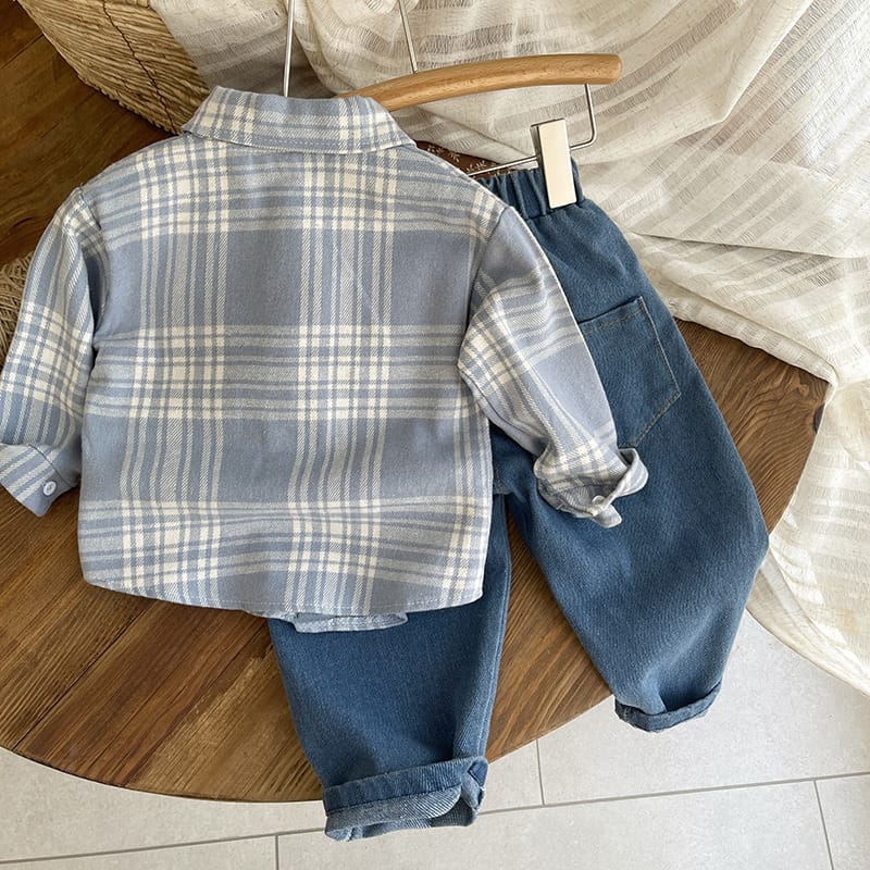 Harbor Plaid Outfit Set