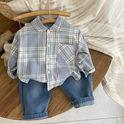 Harbor Plaid Outfit Set